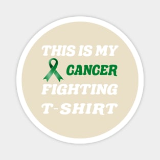 liver Cancer emerald Ribbon Fighting Magnet